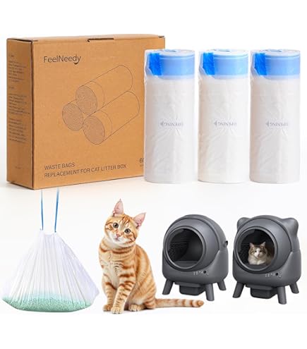 自動猫トイレ　NeaKasa 専用ゴミ袋付 Amazon.co.jp: Neakasa M1 全自動猫トイレ専用ゴミ袋 2ロール 30枚入
